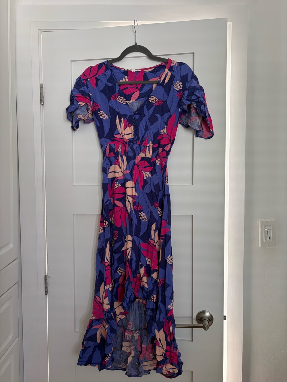Blue Floral Maxi Dress